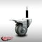 Service Caster 3'' SS Gray Poly Swivel 3/4'' Expanding Stem Caster Total Lock Brake SCC-SSEXTTL20S314-PPUB-34 - alternate 3